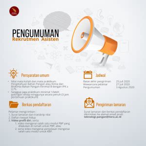 Pengumuman Rekrutmen Asisten Praktikum Semester Gasal Tahun Ajaran 2020