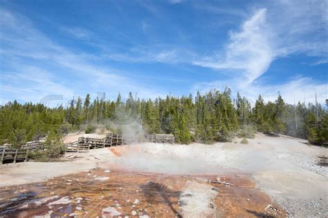 Norris geyser basin | Stock image | Colourbox