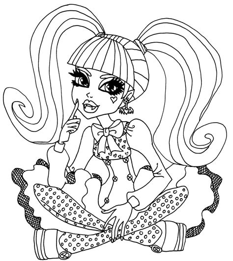 Free Printable Monster High Coloring Pages for Kids