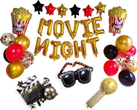 Amazon.com: Movie Night Decorations - Movie Theme Party Decorations, 26 ...