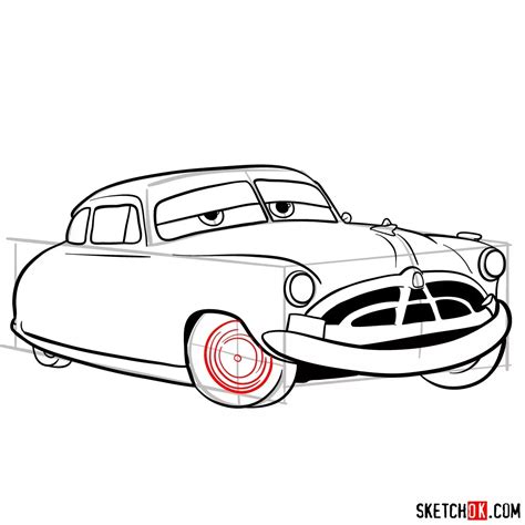 How to draw doc hudson cars sketchok easy drawing guides – Artofit