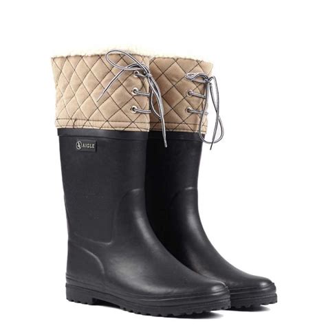 Aigle Fur Lined Wellies