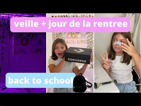 VEILLE JOUR DE LA RENTREE I BACK TO SCHOOL YouTube