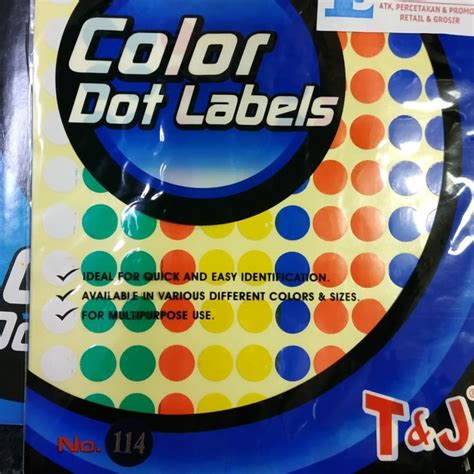 Jual Colour Dot Label Tom Jerry Warna Warni Sticker Label Bulat