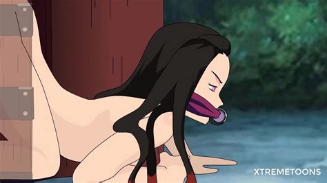 Inozuke And Nezuko Having Fun Under The Moonlight Demon Slayer Hentai