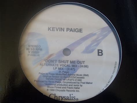 Amazon Kevin Paige Don T Shut Me Out Chrysalis Cds