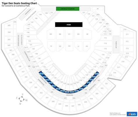 Detroit Tigers Seating Chart View | Two Birds Home