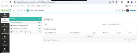 Bug Not Able To View Pending Request And Update Documents