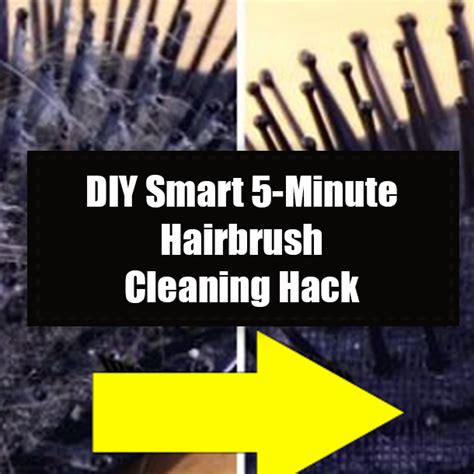 DIY Smart 5-Minute Hairbrush Cleaning Hack