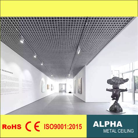 Decorative Drop Ceiling Metal Grid Plank Aluminum Open Cell Ceiling ...