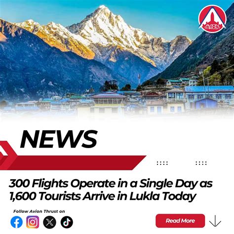 Avion - The gateway to Mount Everest witnessed an exceptional surge in