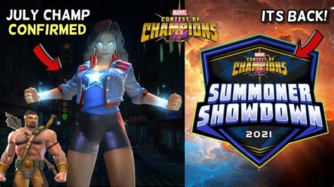 July Champ America Chavez Hercules Confirmed Summoner Showdown 2021 Marvel Contest Of