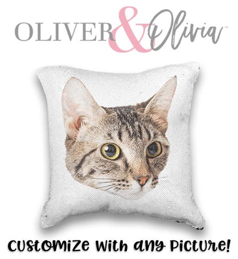 Personalized Cat T Personalized Cat Pillow Personalized Cat Etsy