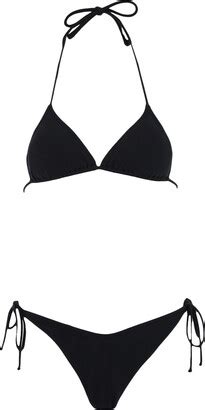 Reina Olga Susan Bikini Set Solid Black Bikini Black ShopStyle Two