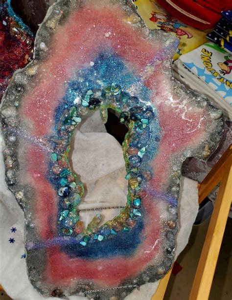 Eco-Epoxy Resin Geode Made in the USA | aftcra