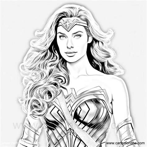 Dibujo De Wonder Woman 15 De Wonder Woman Para Colorear