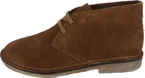 Hush Puppies Mens Tan 2 Eyelet Real Suede Desert Boots Mazeys Uk