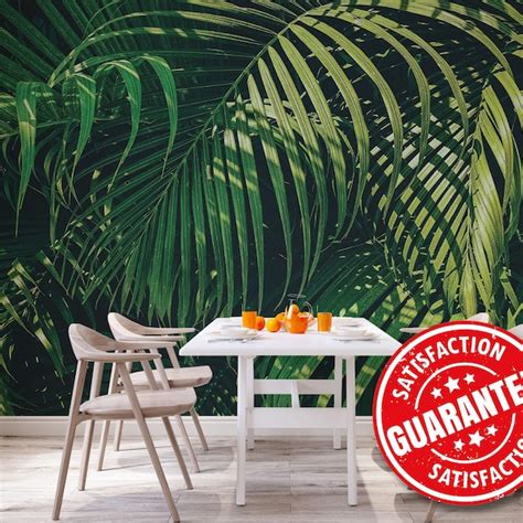 Tropical Mural Wallpaper Etsy