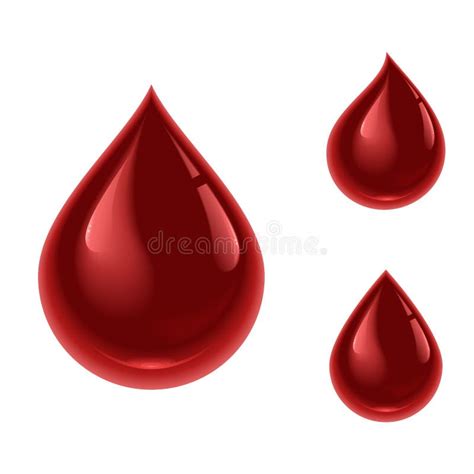 Car Cter De Dibujo Animado Con Gota De Sangre Roja Ilustraci N Del