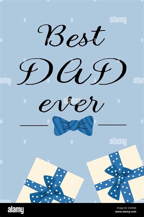 Heartfelt father's day card design with elegant typography and gift ...