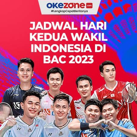 Jadwal Hari Kedua Wakil Indonesia Di Badminton Asia Championship