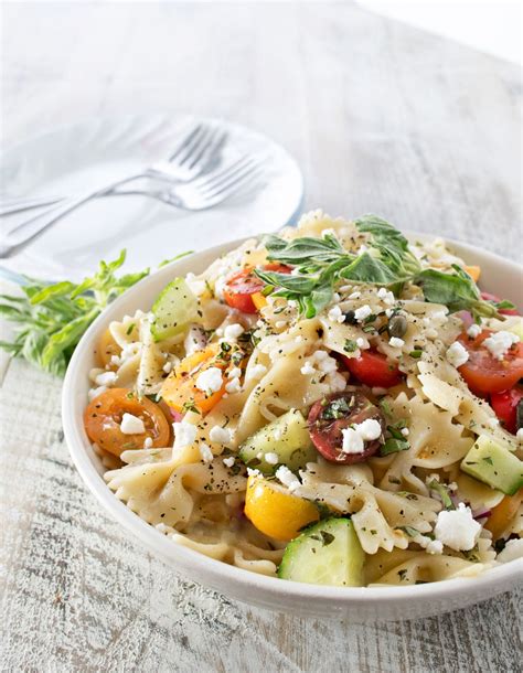 Mediterranean Pasta Salad The Chunky Chef