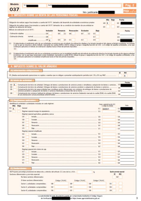 Como cumplimentar la Declaración Censal Simplificada Modelo 037 Juan