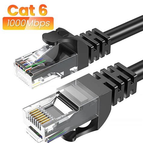 Cabo Ethernet Gigabit Cat6 Internet De Alta Velocidade De 1000mbps Cabo