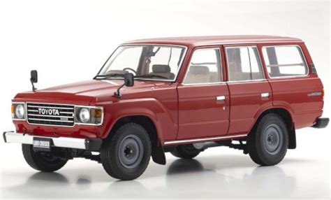 Miniature Toyota Land Cruiser 1 18 Kyosho 60 Rouge RHD Voiture