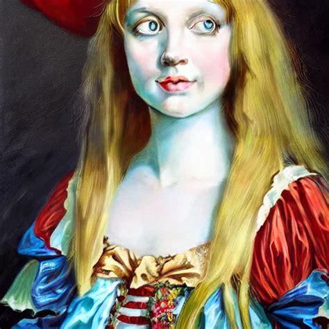 A Portrait Of Alice From Wonderland Oil Painting Stable Diffusion