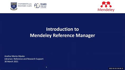 Introduction To Mendeley Reference Manager Youtube