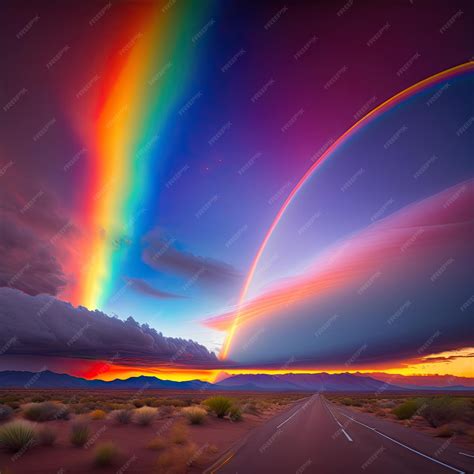 Premium AI Image | Rare phenomenon cloudscape circumhorizontal arc fire