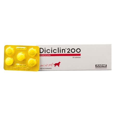 Diciclin Doxiciclina 200 Mg Sobre X 5 Tabletas Ceragro