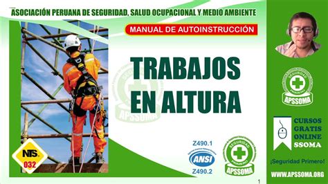 TRABAJOS EN ALTURA APSSOMA YouTube