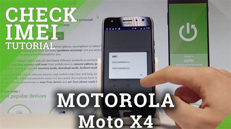 How To Check IMEI On MOTOROLA Moto X4 Serial Number Access HardReset