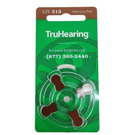 Truhearing Size Hearing Aid Batteries Pack Expires Oct