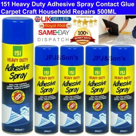 Heavy Duty Adhesive Spray Contact Glue Carpet Craft Household