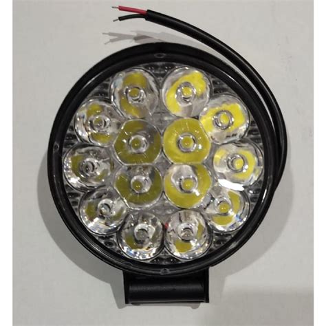 Farol 14 Leds Redondo Mini 42W 80Mm 12 24V