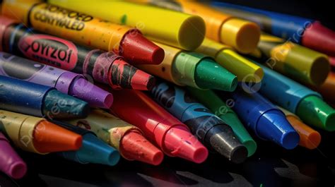 Several Different Colored Crayons Are Together Background Crayola