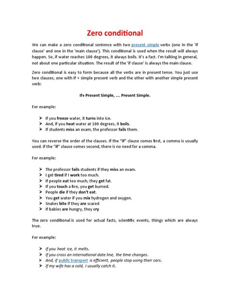 conditional present simple  grammar language mechanics