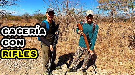 CACERÍA CON RIFLES EN EL SALVADOR CACERÍA DE GARROBOS CONEJOS Y ALAS