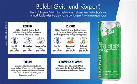 Red Bull Energy Drink Green Edition Er Palette Dosen Getr Nke Mit