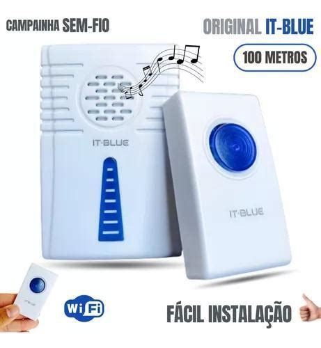 Campainha Residencial Longo Alcance Wireless Sem Fio Resistente Prova