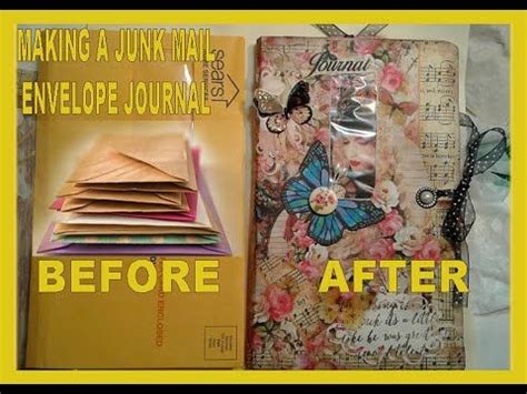 Making A Junk Mail Envelope Journal Start To Finish Folio Easy Peasy