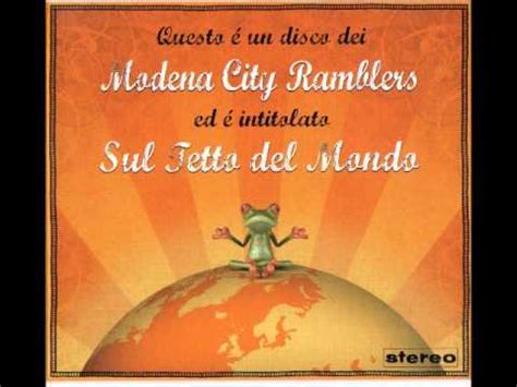 Modena City Ramblers Specchio Dei Miei Sogni Wmv Youtube