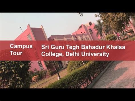 Sgtb Khalsa College Delhi Courses Fees Admissions Cutoff