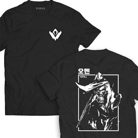 Camiseta Valorant Omen Frente E Costas T Shirt Controlador Fps Unissex