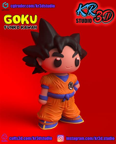 Archivo STL GOKU Funko KawaiiModelo Para Descargar Y Imprimir En 3DCults