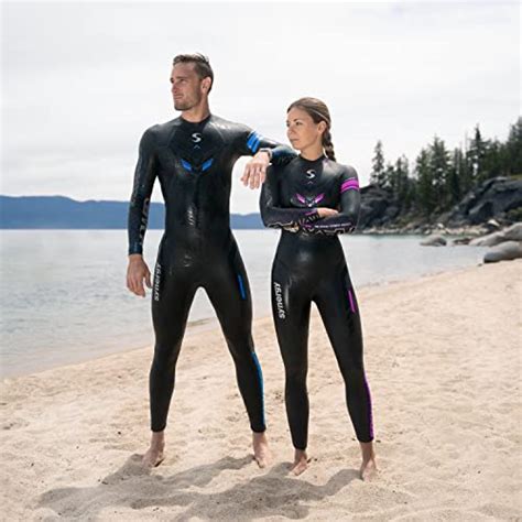 Synergy Endorphin Mens Full Sleeve Triathlon Wetsuit Blackblue S3