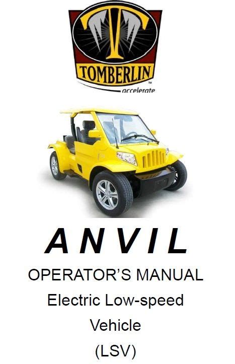 Operator Manual Tomberlin Anvil